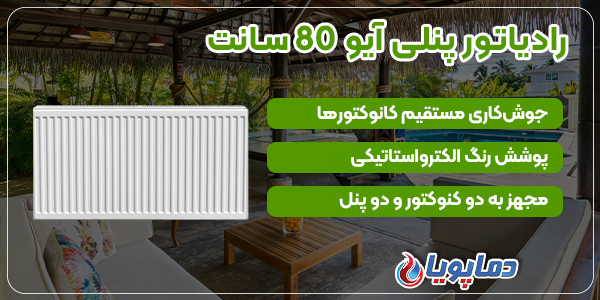 رادیاتور پنلی آیو 80 سانت